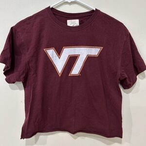 Maroon VT Logo Women's Short Sleeve Tee